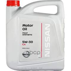 Купить МАСЛО МОТОРНОЕ СИНТЕТИЧЕСКОЕ NISSAN MOTOR OIL DPF 5W-30 5Л (KE900-90043) KE900-90043R