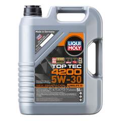 Купить МАСЛО МОТОРНОЕ LIQUI MOLY TOP TEC 4200 5W-30 СИНТЕТИЧЕСКОЕ 5 Л 8973 / 3707 / 7661