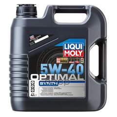 Купить МАСЛО МОТОРНОЕ LIQUI MOLY OPTIMAL SYNTH 5W-40 СИНТЕТИЧЕСКОЕ 4 Л 3926