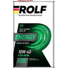 Купить МАСЛО МОТОРНОЕ ROLF ENERGY SAE 10W-40 API SL/CF ПОЛУСИНТЕТИКА 1Л 322232