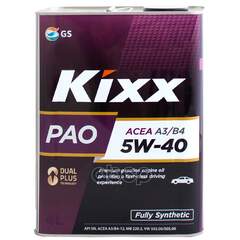 Купить МАСЛО МОТОРНОЕ KIXX PAO 5W-40 API SN/CF, ACEA A3/B4 4Л L211044TE1
