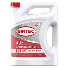 Купить АНТИФРИЗ SINTEC LUXE G12+ ГОТОВЫЙ -45 КРАСНЫЙ 5 КГ 990560
