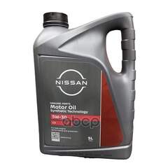 Купить МАСЛО МОТОРНОЕ СИНТЕТИЧЕСКОЕ MOTOR OIL NISSAN 5W30 5L KE900-91043