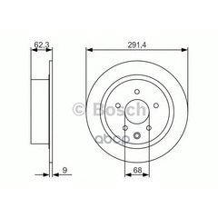 Купить ДИСК ТОРМОЗНОЙ ЗАДНИЙ NISSAN JUKE, QASHQAI, TEANA I-II 0986479R14