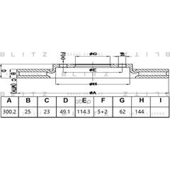 Купить ДИСК ТОРМОЗНОЙ ПЕРЕДНИЙ ВЕНТИЛИРУЕМЫЙ LIFAN X60/X70 11- BS0480