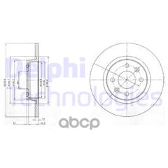Купить ДИСК ТОРМОЗНОЙ ПЕРЕДНИЙ RENAULT LOGAN (+ABS) 259ММ BG4045