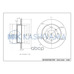 Купить ДИСК ТОРМОЗНОЙ ЗАДНИЙ NISSAN ALMERA (N16) 00-/PRIMERA (P10/P11) 90-02 G1000