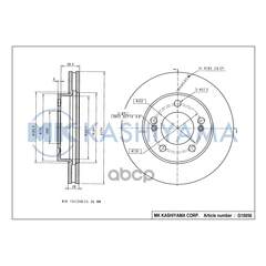 Купить ДИСК ТОРМОЗНОЙ ПЕРЕДНИЙ SSANGYONG ACTYON 06-/KYRON 05-/REXTON 02- G10056