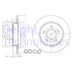 Купить ДИСК ТОРМОЗНОЙ ЗАДНИЙ FORD FOCUS II (265ММ) BG3896