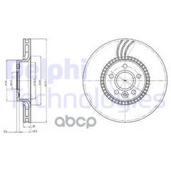 Купить ДИСК ТОРМОЗНОЙ ПЕРЕДНИЙ VOLVO S80 II (316ММ) BG4123