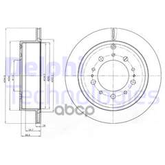 Купить ДИСК ТОРМОЗНОЙ ЗАДНИЙ TOYOTA LAND CRUISER 200 (345ММ) BG4275