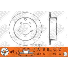 Купить ДИСК ТОРМОЗНОЙ MITSUBISHI LANCER 00/OUTLANDER 0308 (R14) ЗАДНИЙ RN1242