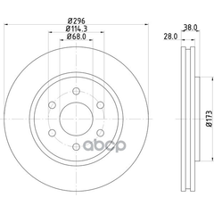 Купить ДИСК ТОРМОЗНОЙ ПЕРЕДНИЙ NISSAN NP300 NAVARA, PATHFINDER III , XTERRA ND2033K