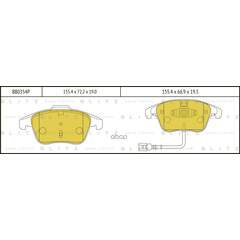 Купить КОЛОДКИ ТОРМОЗНЫЕ ДИСКОВЫЕ ПЕРЕДНИЕ VW TIGUAN 09/07- BB0354P