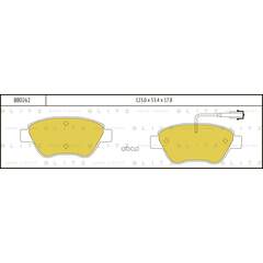 Купить КОЛОДКИ ТОРМОЗНЫЕ ДИСКОВЫЕ ПЕРЕДНИЕ FIAT GANDE PUNTO/DOBLO/IDEA/STILO 01- BB0262