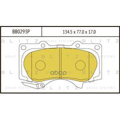 Купить КОЛОДКИ ТОРМОЗНЫЕ ДИСКОВЫЕ ПЕРЕДНИЕ TOYOTA LAND CRUISER PRADO 120 02- BB0293P