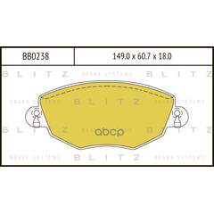 Купить КОЛОДКИ ТОРМОЗНЫЕ ДИСКОВЫЕ ПЕРЕДНИЕ FORD MONDEO 00- BB0238