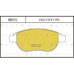 Купить КОЛОДКИ ТОРМОЗНЫЕ ДИСКОВЫЕ ПЕРЕДНИЕ PEUGEOT 307 00- BB0252