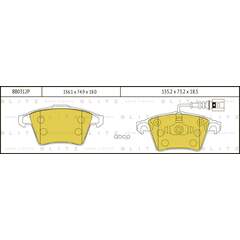 Купить КОЛОДКИ ТОРМОЗНЫЕ ДИСКОВЫЕ ПЕРЕДНИЕ VW TOUAREG 04- BB0312P