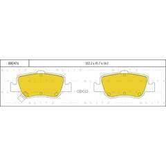 Купить КОЛОДКИ ТОРМОЗНЫЕ ДИСКОВЫЕ ЗАДНИЕ TOYOTA AURIS/COROLLA 07- BB0476