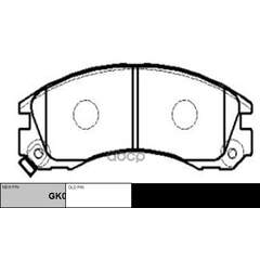 Купить КОЛОДКИ ТОРМОЗНЫЕ ДИСКОВЫЕ MITSUBISHI GALANT IV-VI, PAJERO II-III, PEUGEOT 4007 (НОВ АРТ GK0582) CKM-14