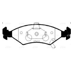 Купить КОЛОДКИ ТОРМОЗНЫЕ ДИСКОВЫЕ ПЕРЕДНИЕ KIA SEPHIA/SHU (СТАРЫЙ АРТ. CKKK-22) GK0528