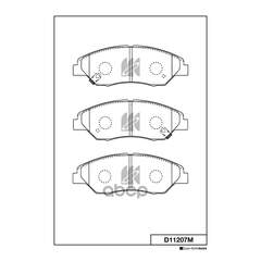 Купить КОЛОДКИ ТОРМОЗНЫЕ ДИСКОВЫЕ ПЕР. KIA SPORTAGE 99- D11207M