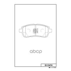 Купить КОЛОДКИ ТОРМОЗНЫЕ ДИСКОВЫЕ D11347H