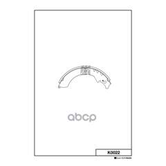 Купить КОЛОДКИ ТОРМОЗНЫЕ БАРАБ. DAIHATSU ROCKY 90-97,RUGGER 84-93,FEROZA 88- K0022