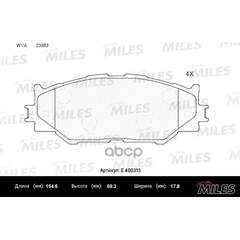 Купить КОЛОДКИ ТОРМОЗНЫЕ ПЕРЕДНИЕ (БЕЗ ДАТЧИКА) (СМЕСЬ LOW-METALLIC) (LEXUS IS220/IS250 05-) (TRW GDB3410) E400313