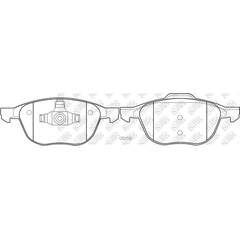 Купить КОЛОДКИ ТОРМОЗНЫЕ ПЕРЕДНИЕ FORD FOCUS II 04-/III 10-/MAZDA 3 03-/VOLVO S40 04- PN0365