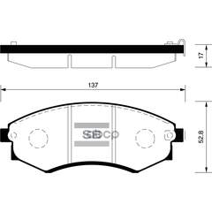 Купить КОЛОДКИ ТОРМОЗНЫЕ HYUNDAI ELANTRA/MATRIX/SONATA/SSANGYONG REXTON/KORANDO ПЕРЕД. SP1048
