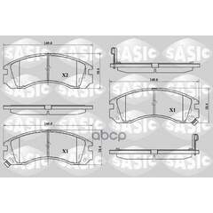 Купить КОЛОДКИ ТОРМОЗНЫЕ ДИСКОВЫЕ КОМПЛЕКТ MITSUBISHI GALANT IV-VI, PAJERO II-III, PEUGEOT 4007 6210059