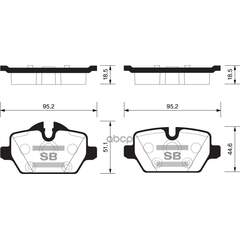 Купить КОЛОДКИ ТОРМОЗНЫЕ ДИСКОВЫЕ BMW E87 1.6I/1.8D 04 SP2161