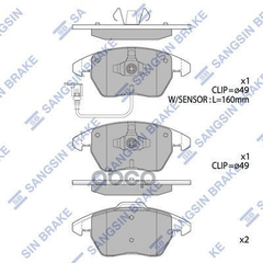 Купить КОЛОДКИ ТОРМОЗНЫЕ CITROEN C4/PEUGEOT 207/307/308 1.6-2.0 ПЕРЕДНИЕ SP2098