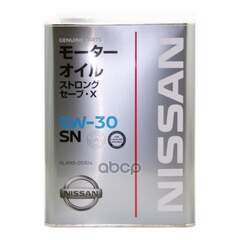 Купить МАСЛО МОТОРНОЕ NISSAN STRONG SAVE X SN 5W-30 4 Л KLAN5-05304