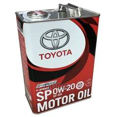 Купить МАСЛО МОТОРНОЕ TOYOTA MOTOR OIL SP 0W-20 СИНТЕТИЧЕСКОЕ 4 Л 08880-13205