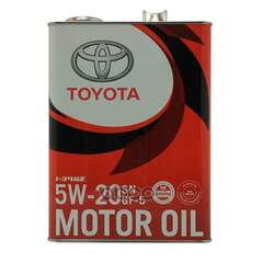 Купить МАСЛО МОТОРНОЕ TOYOTA MOTOR OIL SN/GF-5 5W-20 СИНТЕТИЧЕСКОЕ 4 Л 08880-10605