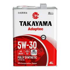 Купить МАСЛО МОТОРНОЕ TAKAYAMA SAE 5W-30 API SN/СF С3 (МЕТАЛЛ) 4Л 6056086 TAKAYAMA 6056086