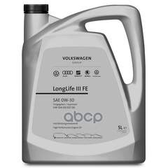 Купить МАСЛО МОТОРНОЕ VAG LONGLIFE III 0W-30 СИНТЕТИЧЕСКОЕ 5 Л GS55545M4EUR