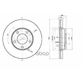 Купить ДИСК ТОРМОЗНОЙ ПЕРЕДНИЙ MAZDA 3 ICER 78BD3272-2