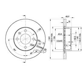 Купить ДИСК ТОРМОЗНОЙ ПЕРЕДНИЙ HYUNDAI I10/KIA PICANTO /VENT D=241MM ICER 78BD7500-2