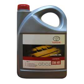 Купить МАСЛО МОТОРНОЕ TOYOTA ENGINE OIL 5W-40 СИНТЕТИЧЕСКОЕ 5 Л 08880-80835