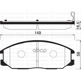 Купить КОЛОДКИ ТОРМОЗНЫЕ ПЕРЕДНИЕ SANGSIN BRAKE SP1171