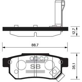 Купить КОЛОДКИ ТОРМОЗНЫЕ ЗАДНИЕ SANGSIN BRAKE SP1265