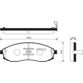 Купить КОЛОДКИ ТОРМОЗНЫЕ ПЕРЕДНИЕ SANGSIN BRAKE SP1256