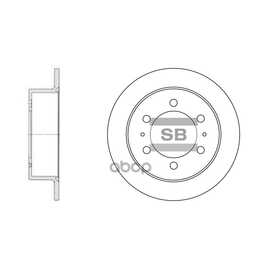 Купить ДИСК ТОРМОЗНОЙ ЗАДНИЙ SSANG YONG KORANDO/MUSSO/REXTON /D=299MM SANGSIN BRAKE SD3026