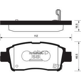 Купить КОЛОДКИ ТОРМОЗНЫЕ ПЕРЕДНИЕ SANGSIN BRAKE SP1230