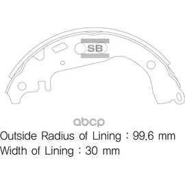 Купить КОЛОДКИ ТОРМОЗНЫЕ БАРАБАННЫЕ SANGSIN BRAKE SA169