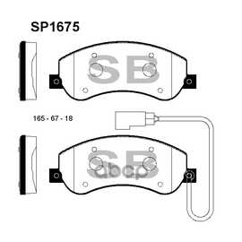 Купить КОЛОДКИ ТОРМОЗНЫЕ ПЕРЕДНИЕ SANGSIN BRAKE SP1675